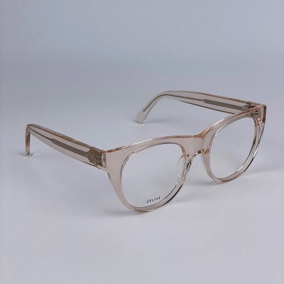 NEW Celine CL50019I 072 Transparent Light Pink Cat Eye Women Eyeglasses CL 50019